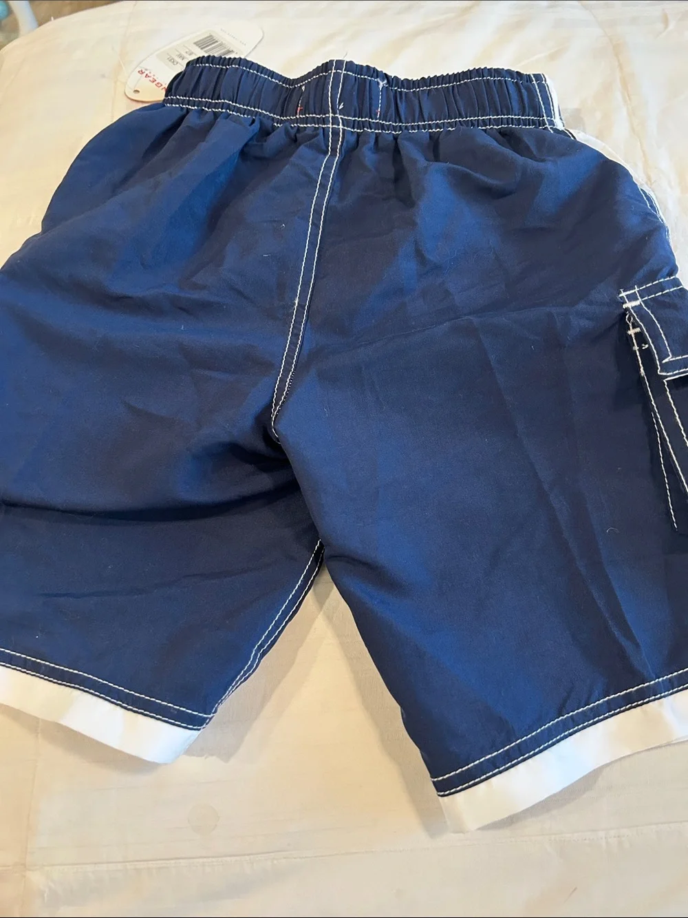 Ingear Navy and White Boy’s  Cargo Swim Shorts / NWT